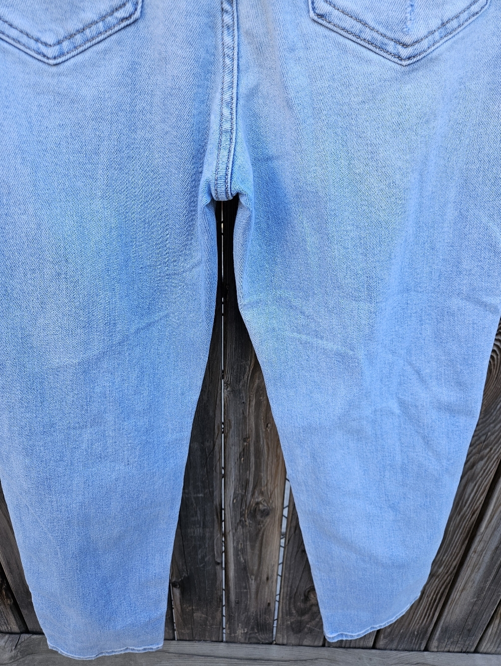 eunina Light Blue Distressed Boyfriend Jeans Women Size 7 - Picture 15 of 16